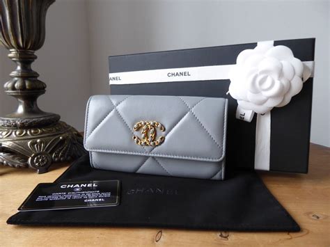 chanel 19 flap grey|chanel 19 flap wallet.